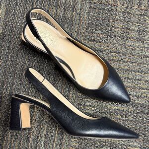 Vince Camuto Black Slingback Heels